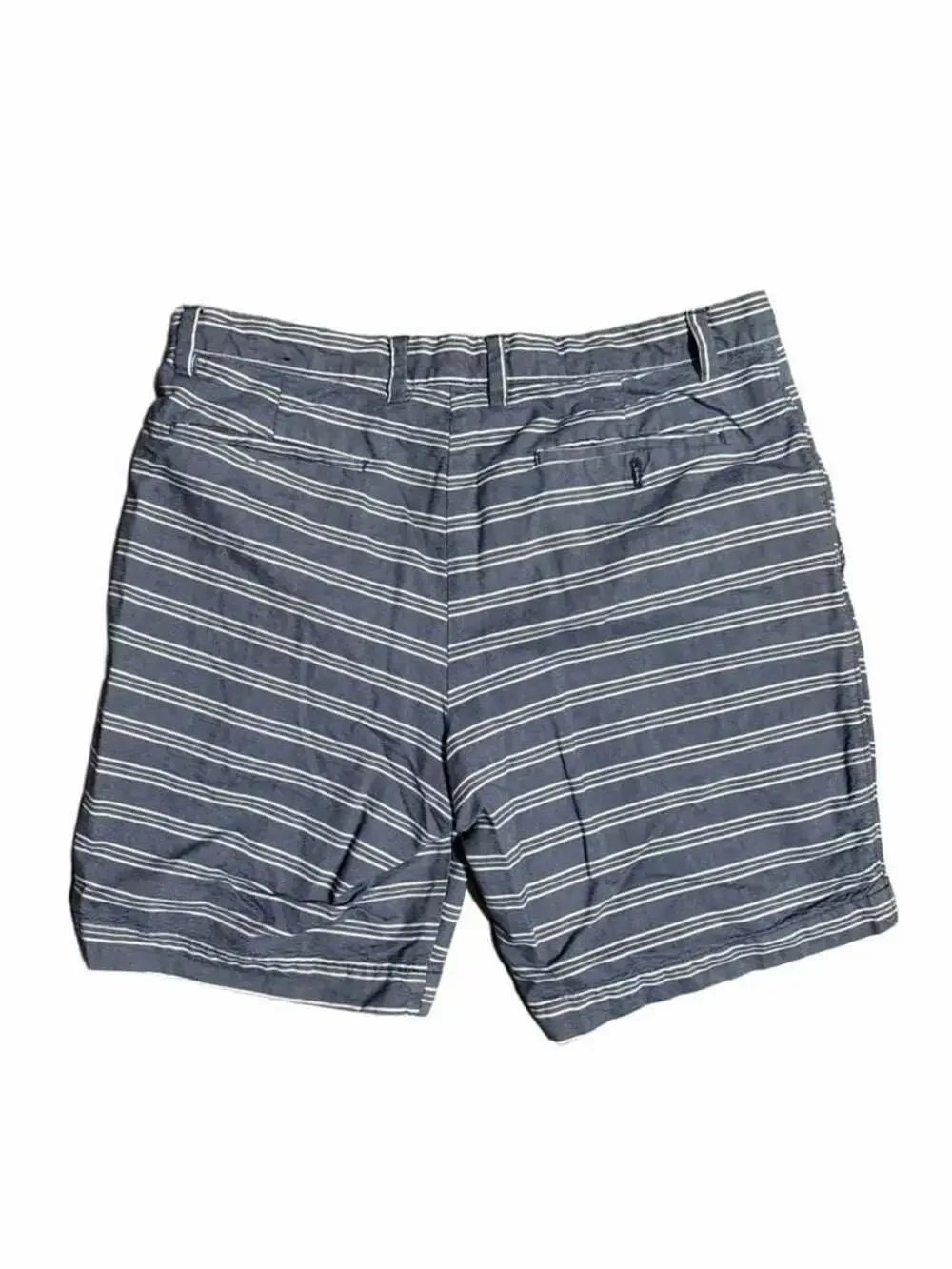 Banana Republic Blue White Striped Lightweight Cotton Chino Shorts